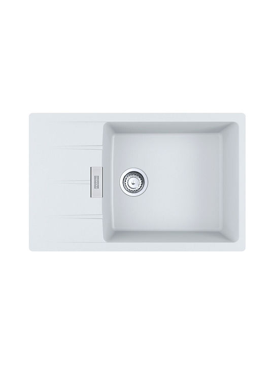 Franke Cng 611-78 1140687666 Drop-In Sink Synthetic Granite W78xD50cm White
