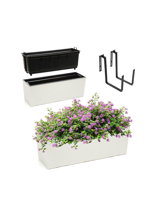 Kadax Planter Box in White Color 184206