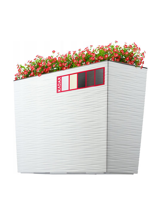 Kadax Flower Pot in White Color 184132