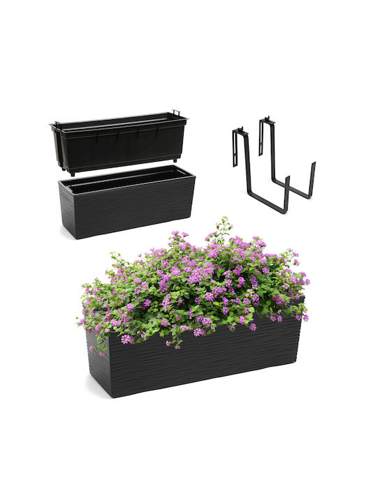 Kadax Flower Pot in Black Color 184188