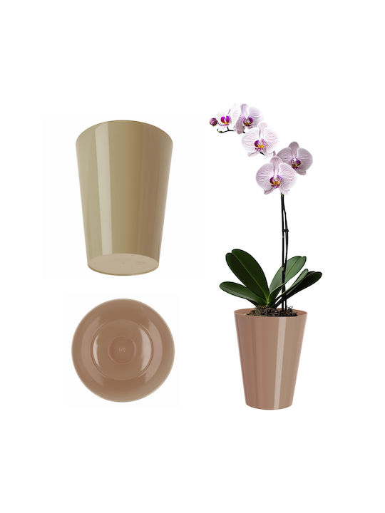Kadax Саксия Пластмаса Beige 13x13см.