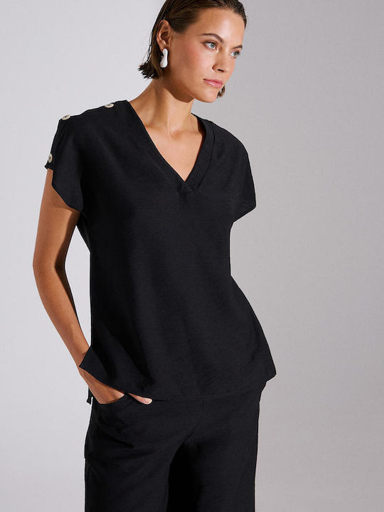 Bill Cost Damen Bluse mit Knöpfen Koralle