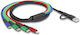 DeLock Плетена USB към Type-C / Lightning / micro USB Кабел 3Спецификация Черен 1.2м (87035)
