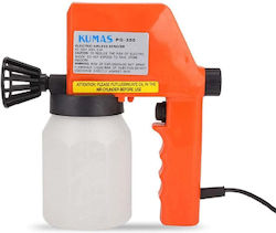 Electric Paint Spray Gun Kumas Pg-350 Capacity 600ml 75w White-Orange Electric Paint Spray Gun Kumas Pg-350 Capacity 600ml 75w White-Orange