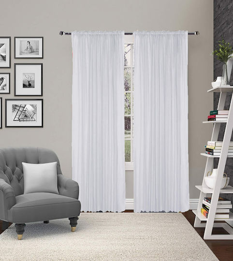 Vasilas Home Curtain With Pencil Pleat Gray 280x300cm