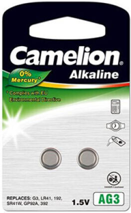 Camelion AG3 LR41 LR736 392 Alkaline Knopfzelle 2 Stk
