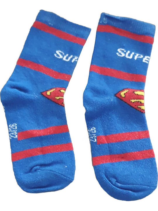 Disney Παιδικές Κάλτσες Superman Blue
