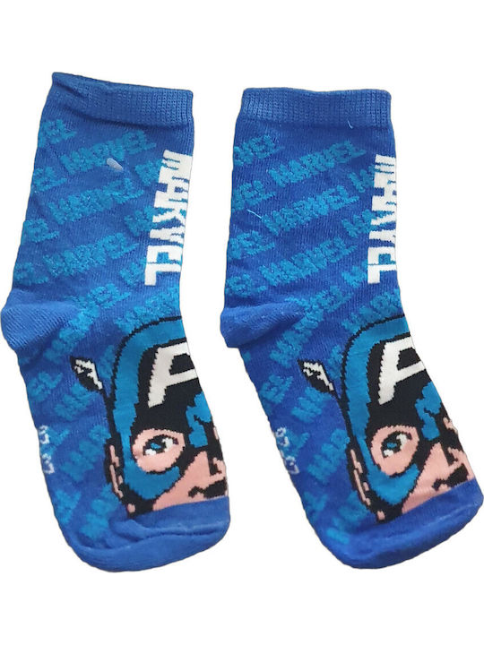 Disney Παιδικές Κάλτσες Marvel Blue Blue