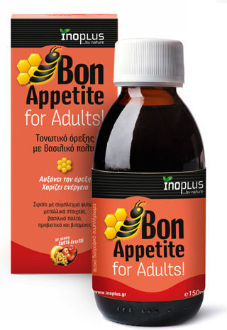 Ino Plus Bon Appetite for Adults Βιταμίνη για Ενέργεια, Ενίσχυση του Ανοσοποιητικού & τα Μαλλιά 150ml