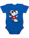 Koupakoupa Snoopy Καρδούλα Κορμάκι Μπλε Κοβαλτίου