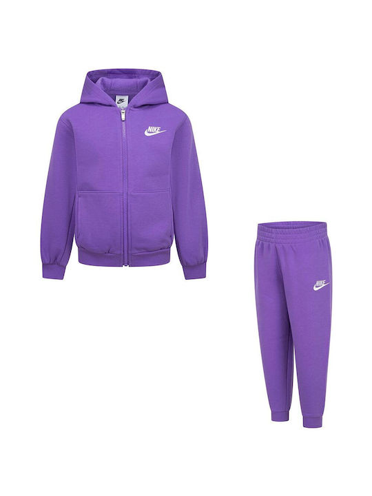 Nike Copilăresc Set de pantaloni de trening Violet Club