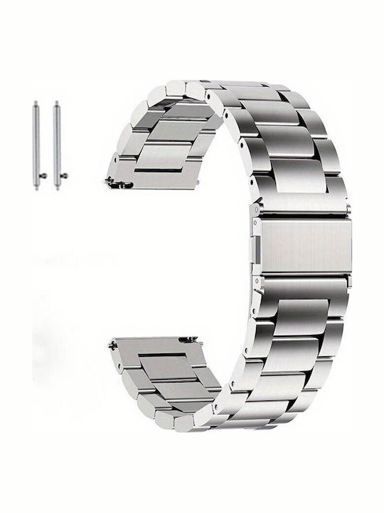 Wsshe Μεταλλικό Μπρασελέ Ασημί 22mm