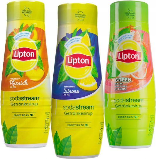 Сироп за Содастрийм Lipton Ice Tea Зелен Цитрус Праскова Лимон 440мл 3 броя