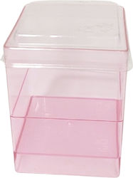 Tsepas Pack Plastic Short Bar Glass 80ml 24pcs Pink