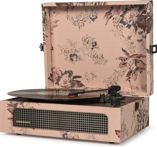 Crosley Voyager SF0005RP-FL1 Βαλιτσάκι Πικάπ με Ενσωματωμένα Ηχεία Floral