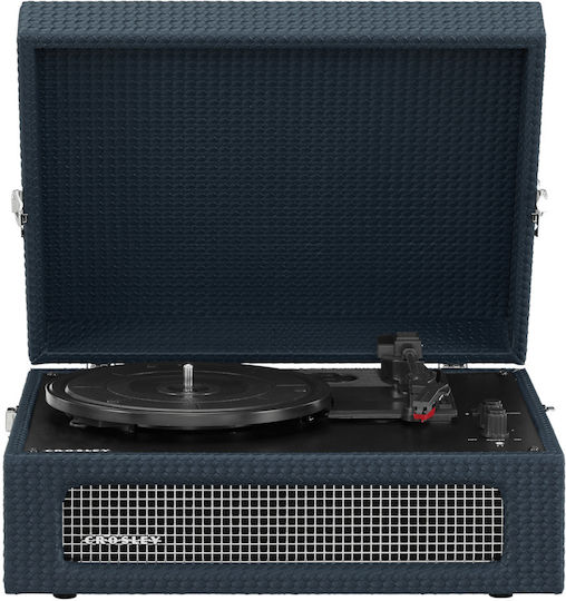 Crosley Voyager CR8017B-NY4 Βαλιτσάκι Πικάπ με Προενίσχυση και Ενσωματωμένα Ηχεία Navy