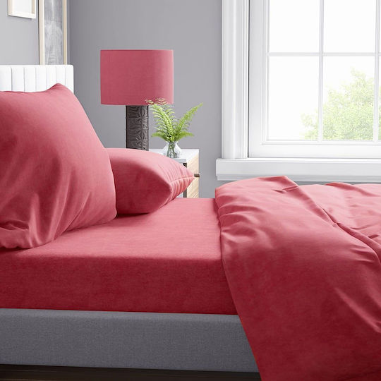 Dimcol Shadow Σετ Υπέρδιπλο 4τμχ 220x240εκ. 23 Red