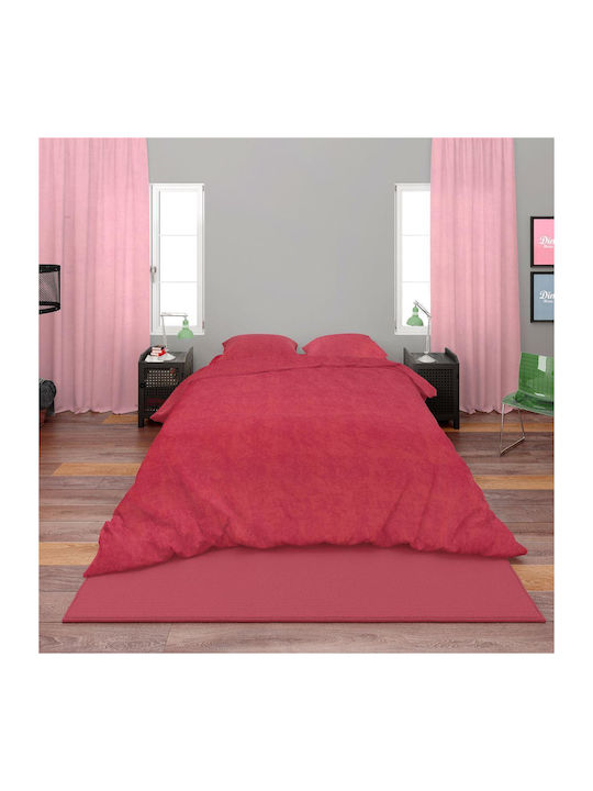 Dimcol Duvet Cover King 220x240 Shadow 23 Red