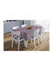 Dimcol Tablecloth Stain Resistant Panama Shadow Dark Lila 140x180cm