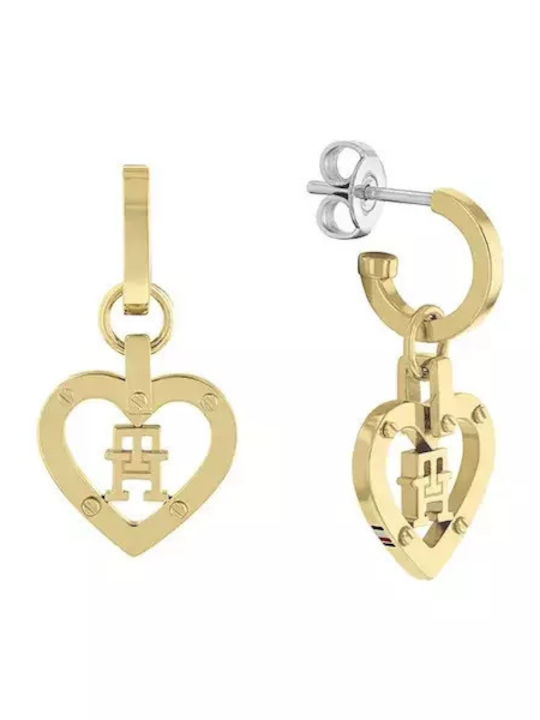 Tommy Hilfiger Earrings made of Steel Gold Plated