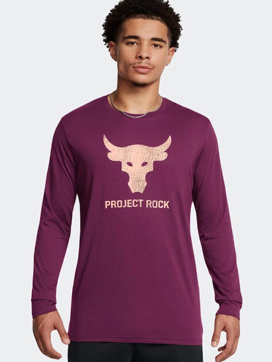 Under Armour Project Rock Brahma Bull T-shirt Purple 1374847-505