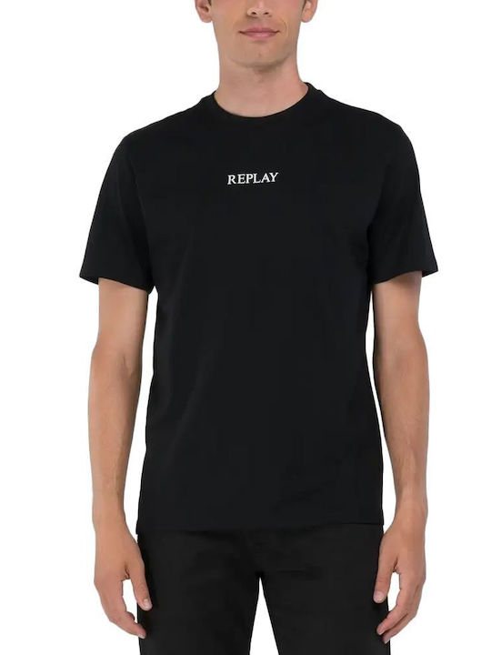 Replay Men's Short Sleeve T-shirt BLACK