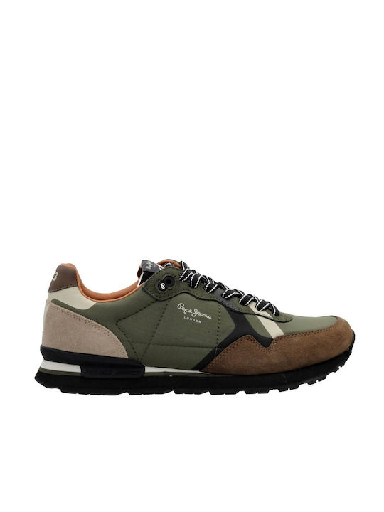 Pepe Jeans Herren Sneakers Χακί Brown