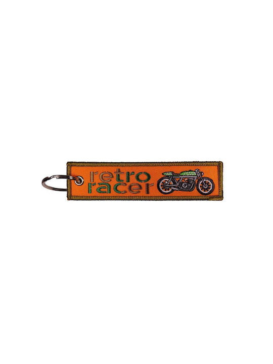 Retro Racer Keychain Orange