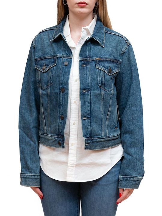 Ralph Lauren Women's Short Jean Jacket for Spring or Autumn Denim