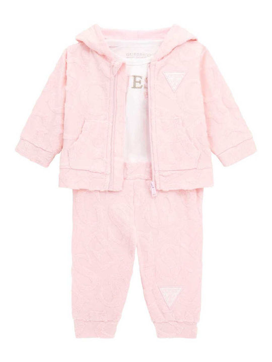 Guess Set Baby Strampler Rose 3Stück