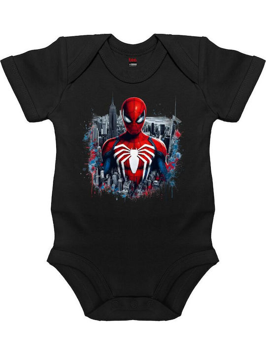 Koupakoupa Spiderman City Kurzärmelig Black