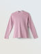 Kinderhemd Langarm Rosa Rollkragenpullover