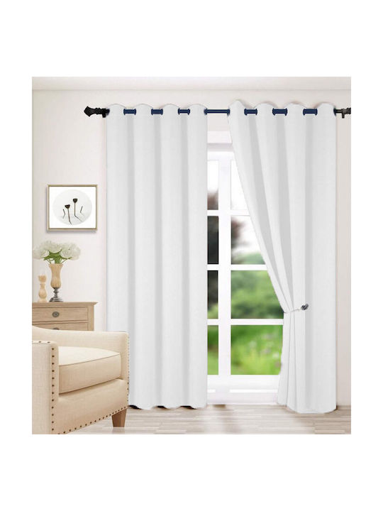 Vasilas Home Перде с Копчета Бяло 140x270см