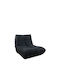 Bean Bag Chair Poof Black 88x108x86cm