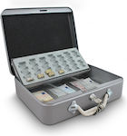 Bituxx Cash Box with Lock Gray