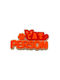 Crocs Schuhdekoration Zubehör Logo Design Katzenmensch Orange