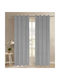 Vasilas Home Curtain with Grommets Gray 140x270cm