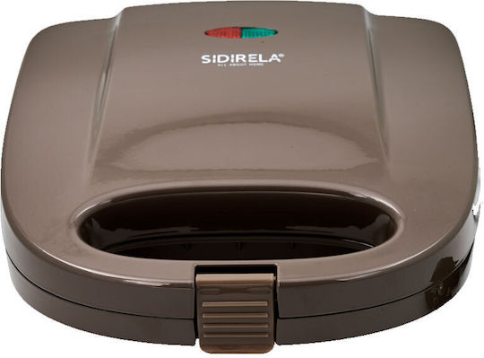Sidirela Τοστιέρα για 2 Τοστ 800W Καφέ