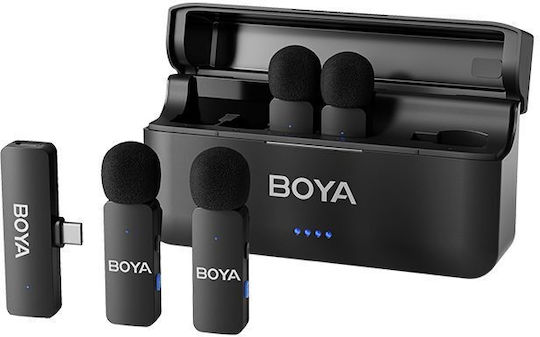 Boya BY-V4U Ασύρματο Μικρόφωνο Πέτου, Clip On Δημοσιογραφικό