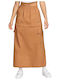 Sportswear Midi Rock Braun