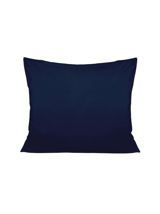 Satin Baumwolle Kissenbezug Dunkelblau 026/50x60