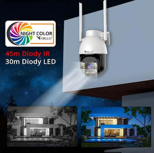 Orllo Z9 Ultra IP Камера за наблюдение Wi-Fi Full HD+ 4MP Водоустойчива с Двупосочна Комуникация