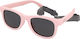 Crulle Toddler Savannah C22 Square Kids Sunglasses with Polarized Lenses Pink