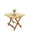 Outdoor Dinner Foldable Wood Table Wood 60x60x75cm