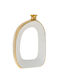 Zen Collection Decorative Vase White 18x6.5x29cm