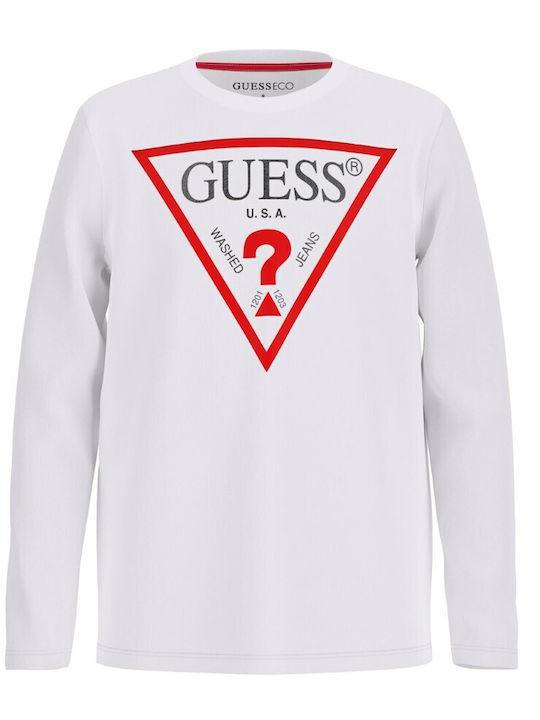 Guess Kids Blouse Long Sleeve white