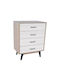 Wooden Chest of Drawers with 4 Drawers 80x40x93cm