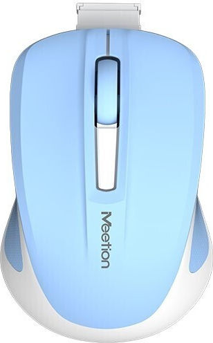 Meetion Silent Mini 2.4G Kabellos Bluetooth Mini Maus Blau
