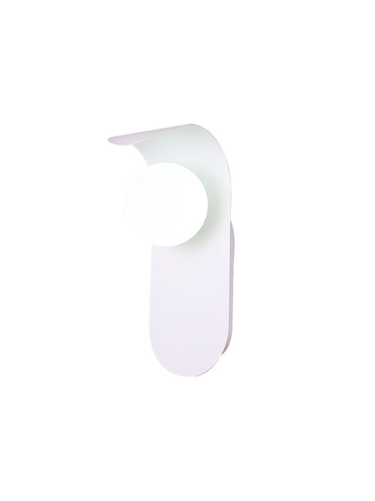 V-TAC Lamp Wall with Socket G9 White 9.5x12x25cm