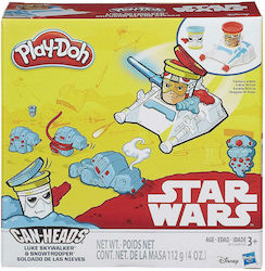 Hasbro Play-Doh Knetmasse - Spiel für 3+ Jahre, 2Stück Star Wars Can-Heads - Luke Skywalker & Snowtrooper